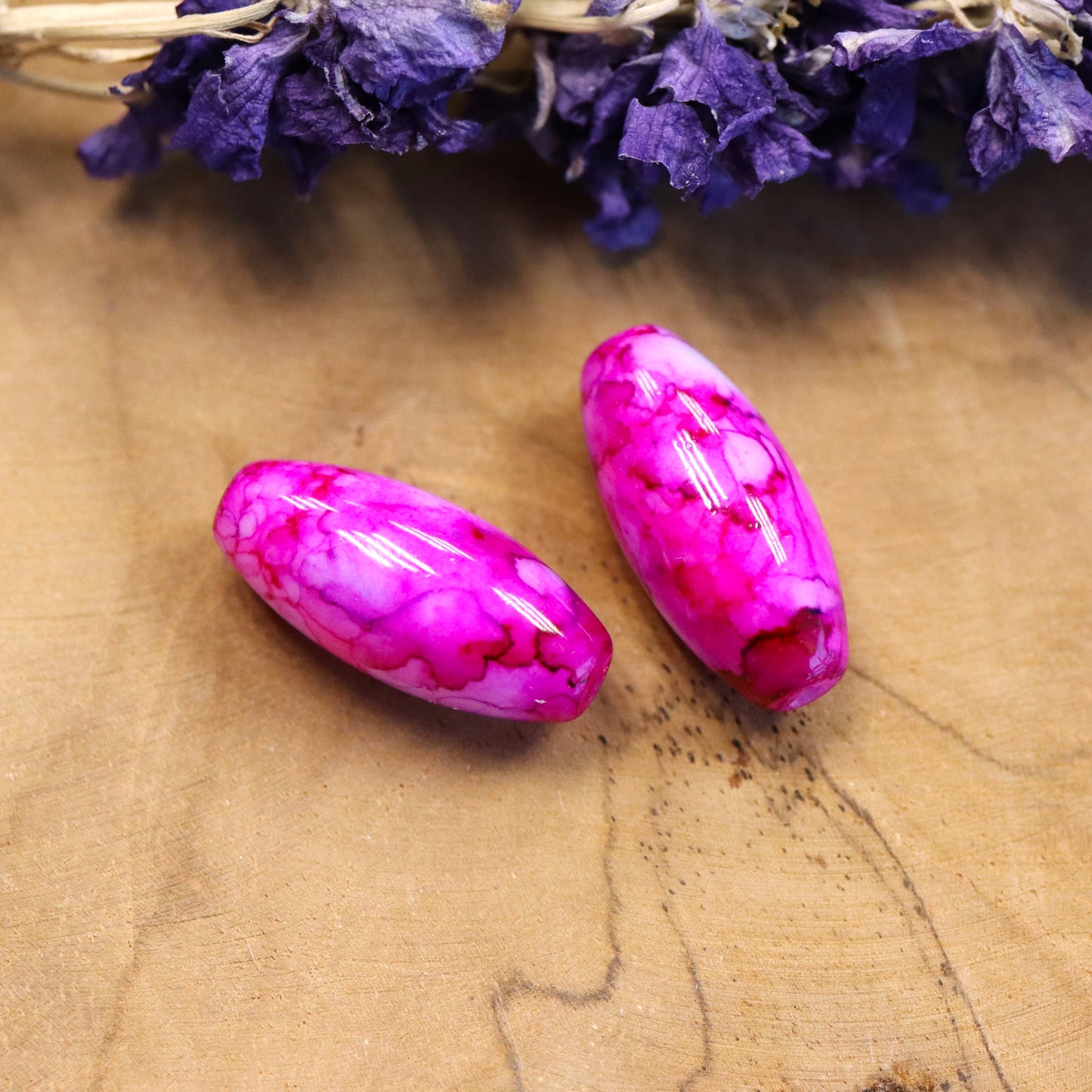 Kraal roze - glaskraal gedyed