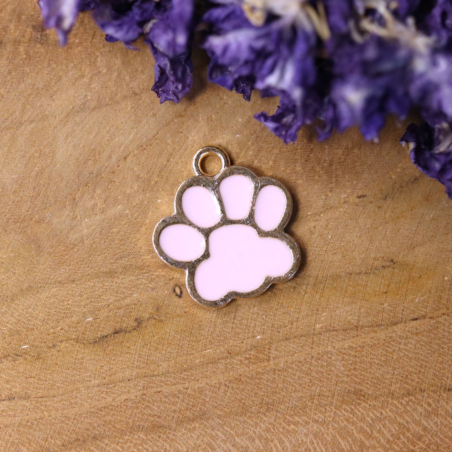 Enamel charm - dog paw