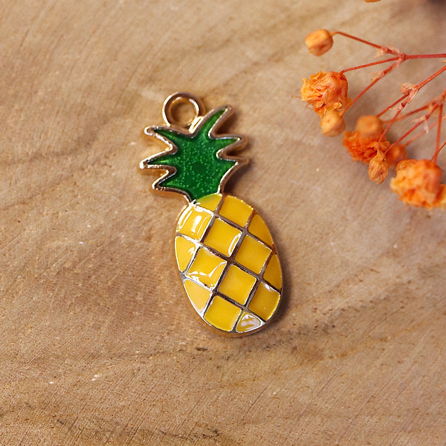 Emaille-Anhänger - Ananas
