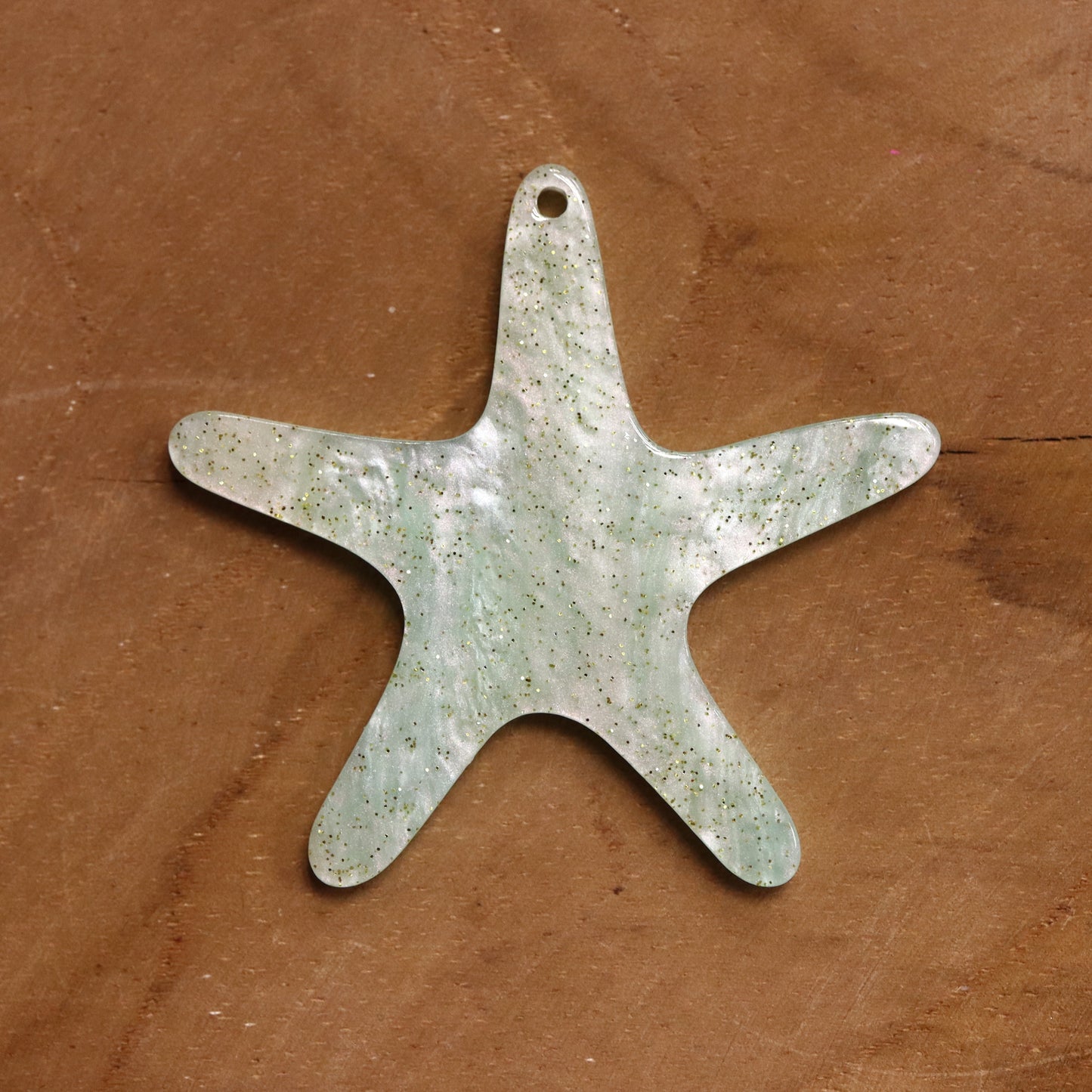 Harzanhänger Seestern - grün