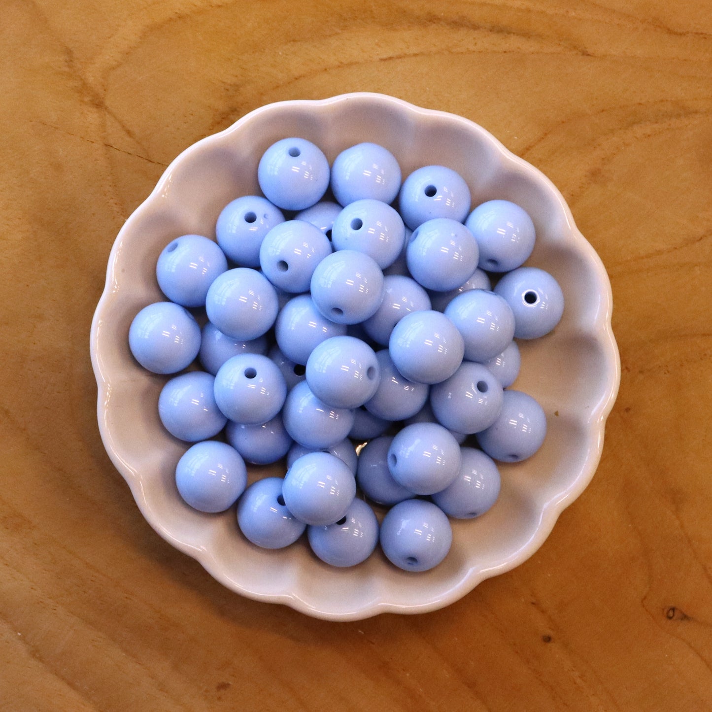 Große Acrylperlen - 14 mm hellblau