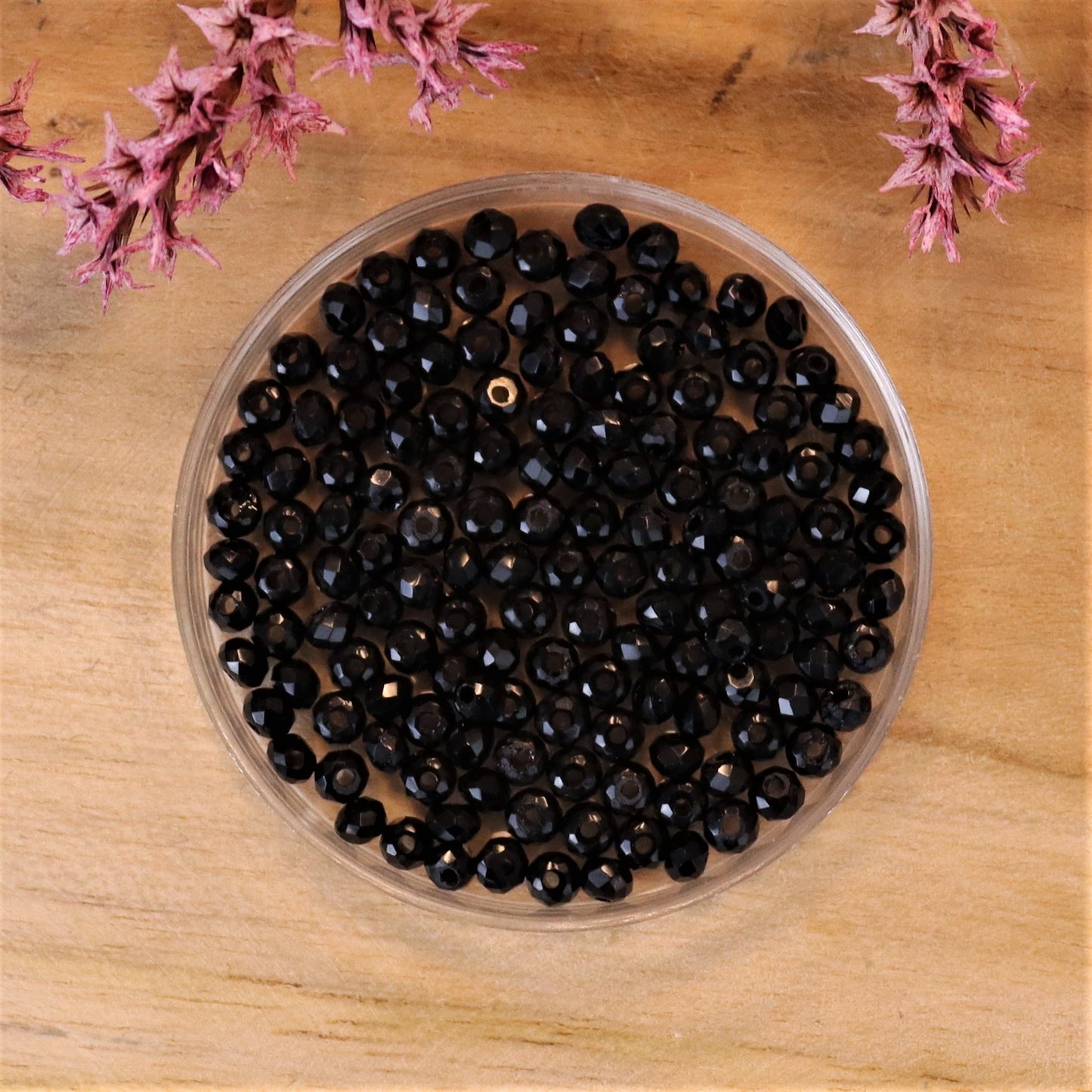 Rondelle Facettenperlen 2x3 mm Crystal light aqua