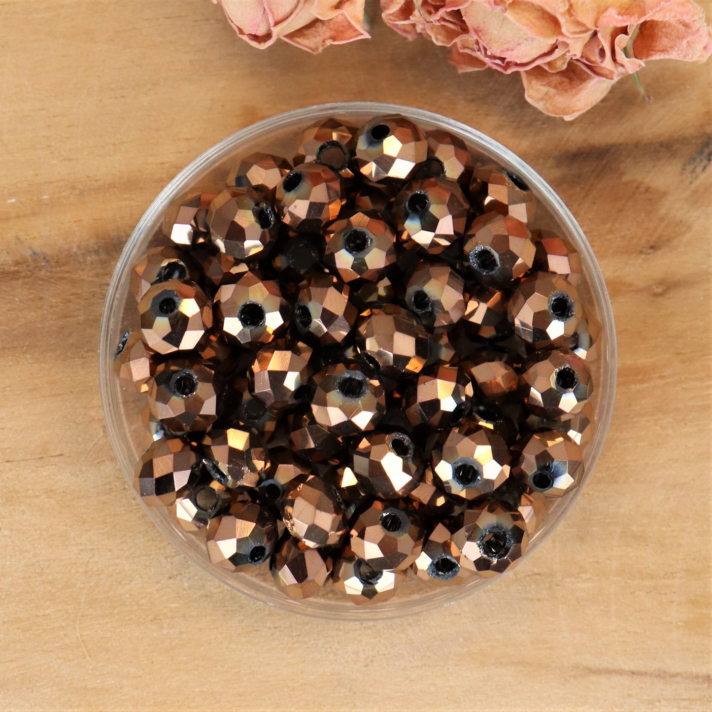 Rondelle Facettenperlen 2x3 mm Crystal light aqua