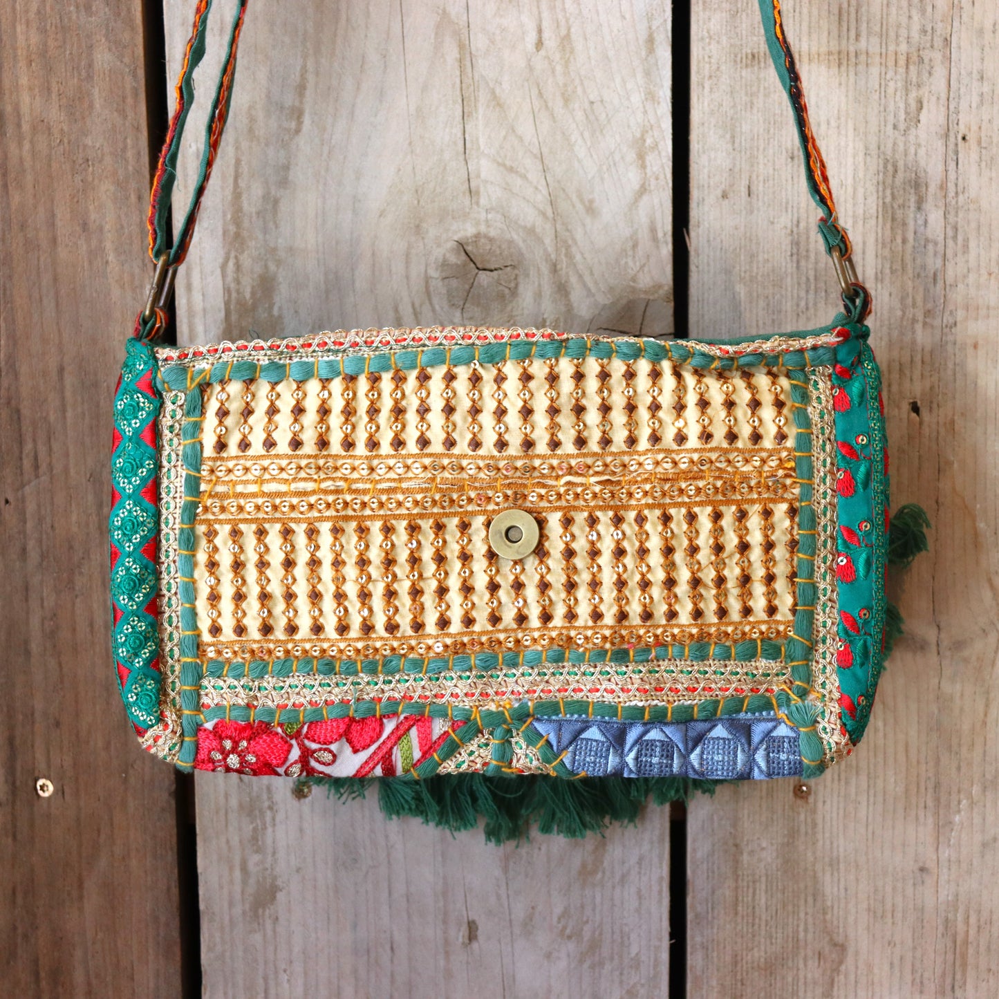 Ibiza tasje - donkergroen