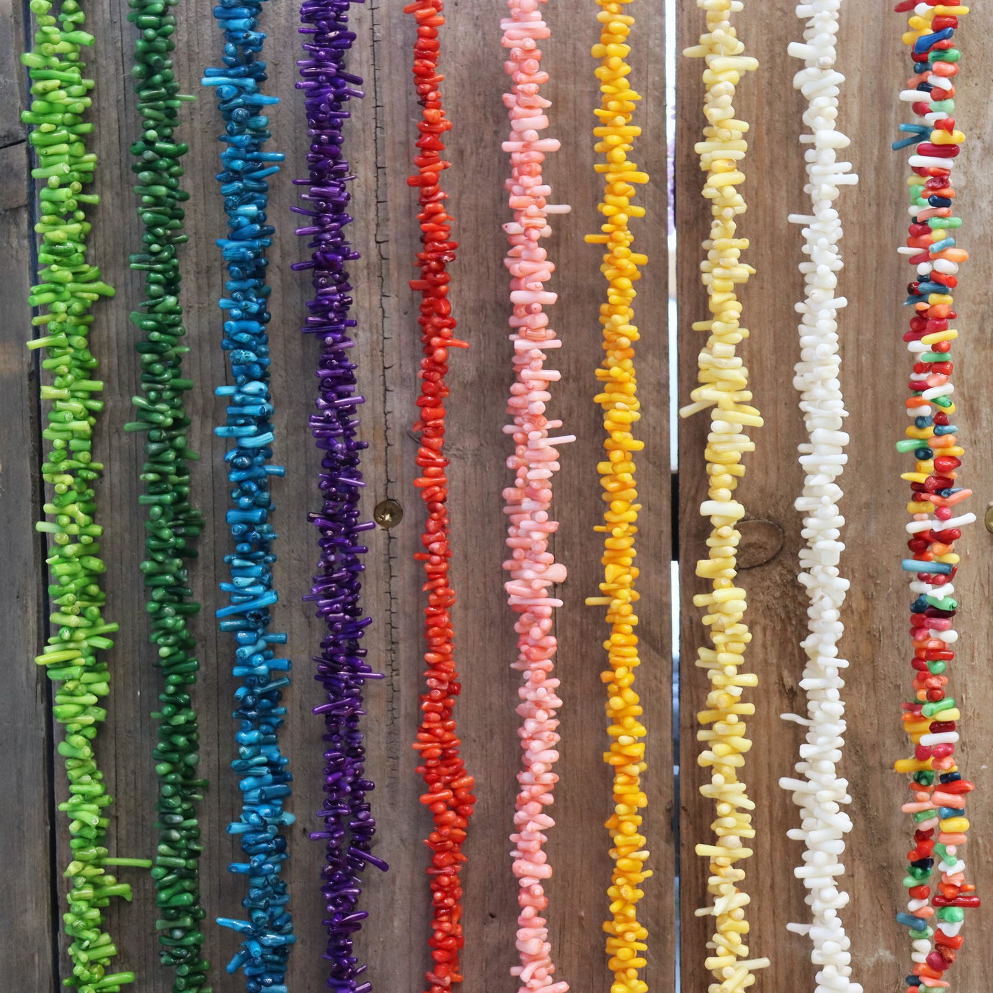 Oceaan bamboe kralen 30 stuks - geel