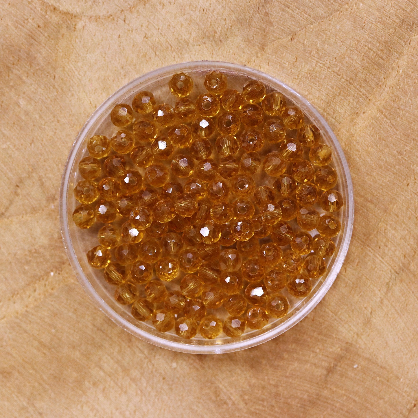 Rondelle Facettenperlen 2x3 mm Crystal light aqua