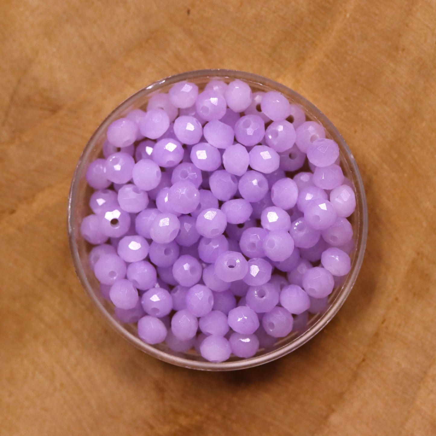 Rondel faceted beads 2x3 mm Crystal light aqua