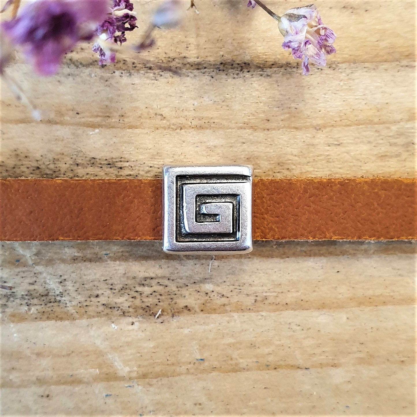 Slider 5mm DQ silver maze