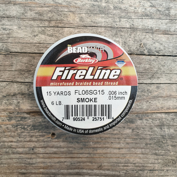 Fireline 6LB (0,15mm) 15 yards kleur Smoke