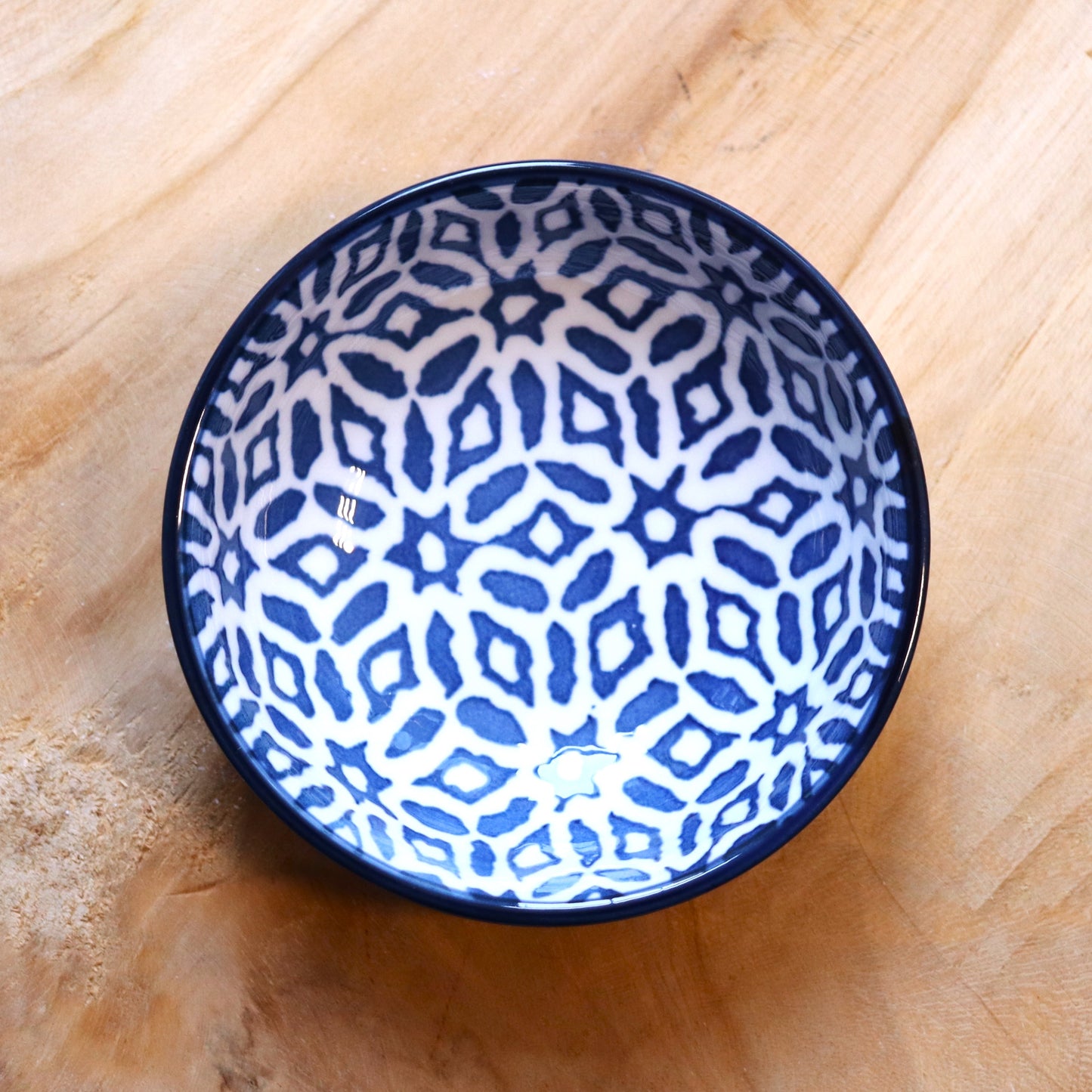 Tapas Tablett - blaues Muster