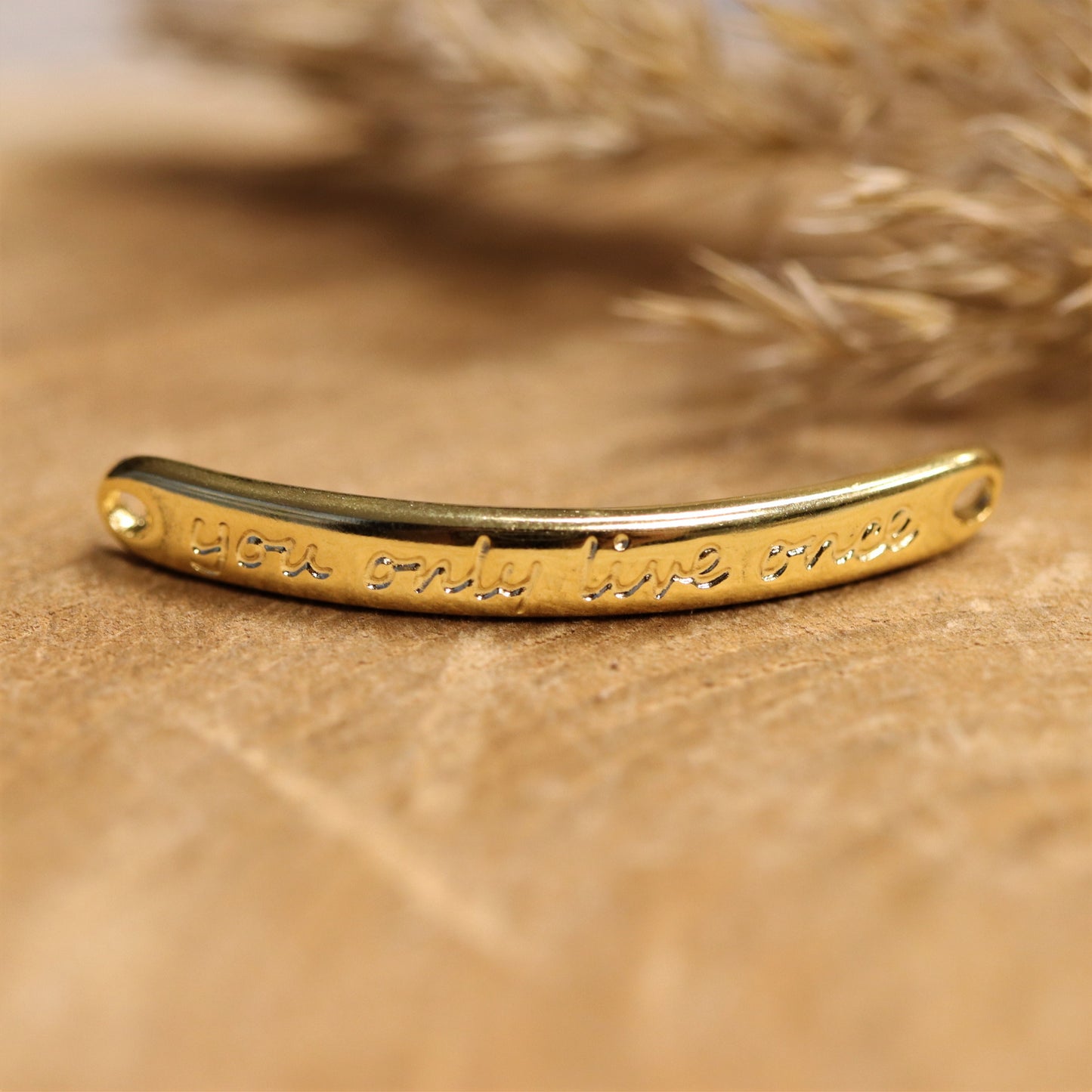 Tussenzetsel DQ GOUD you only live once