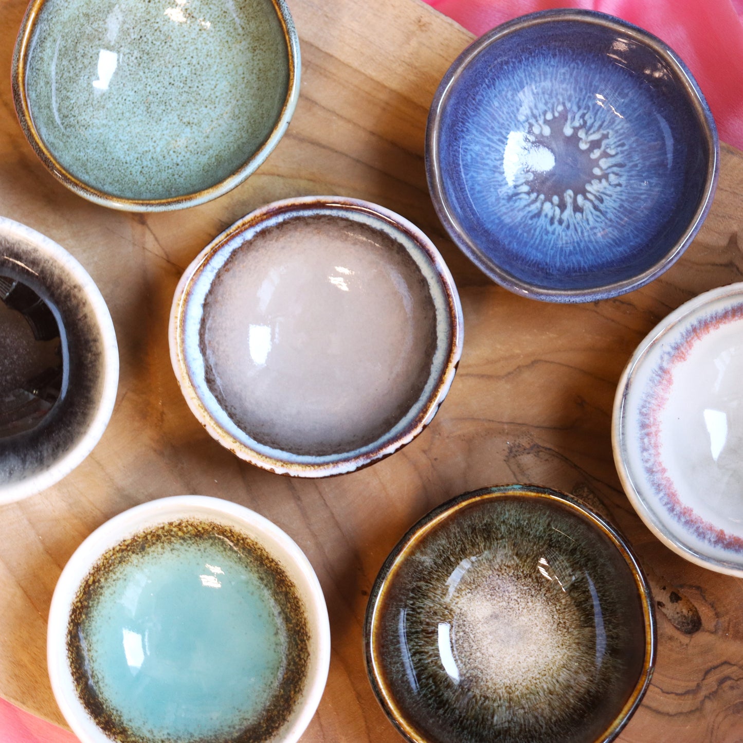 Tapas bakje - blauw gegoten