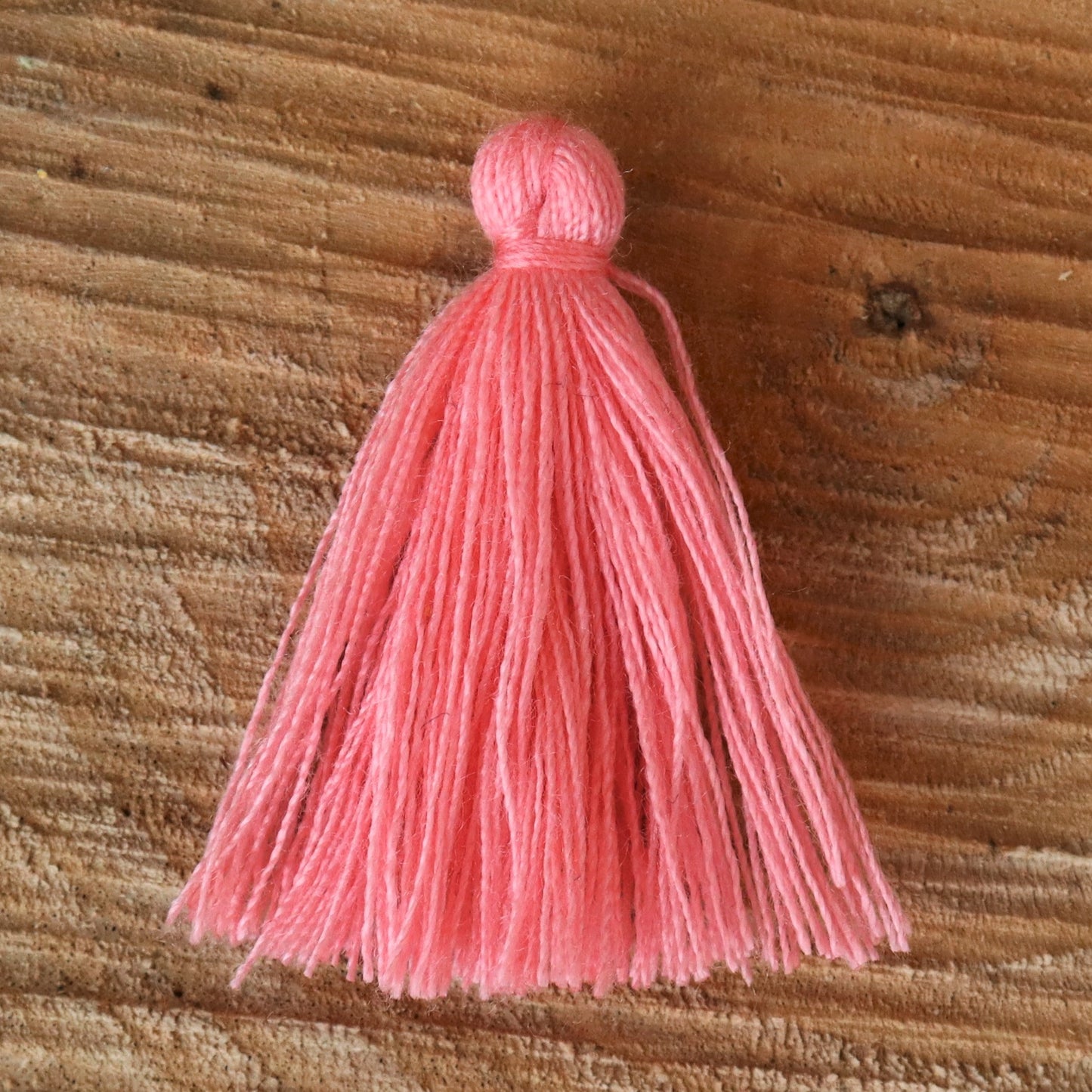 Satin tassel 30mm salmon pink