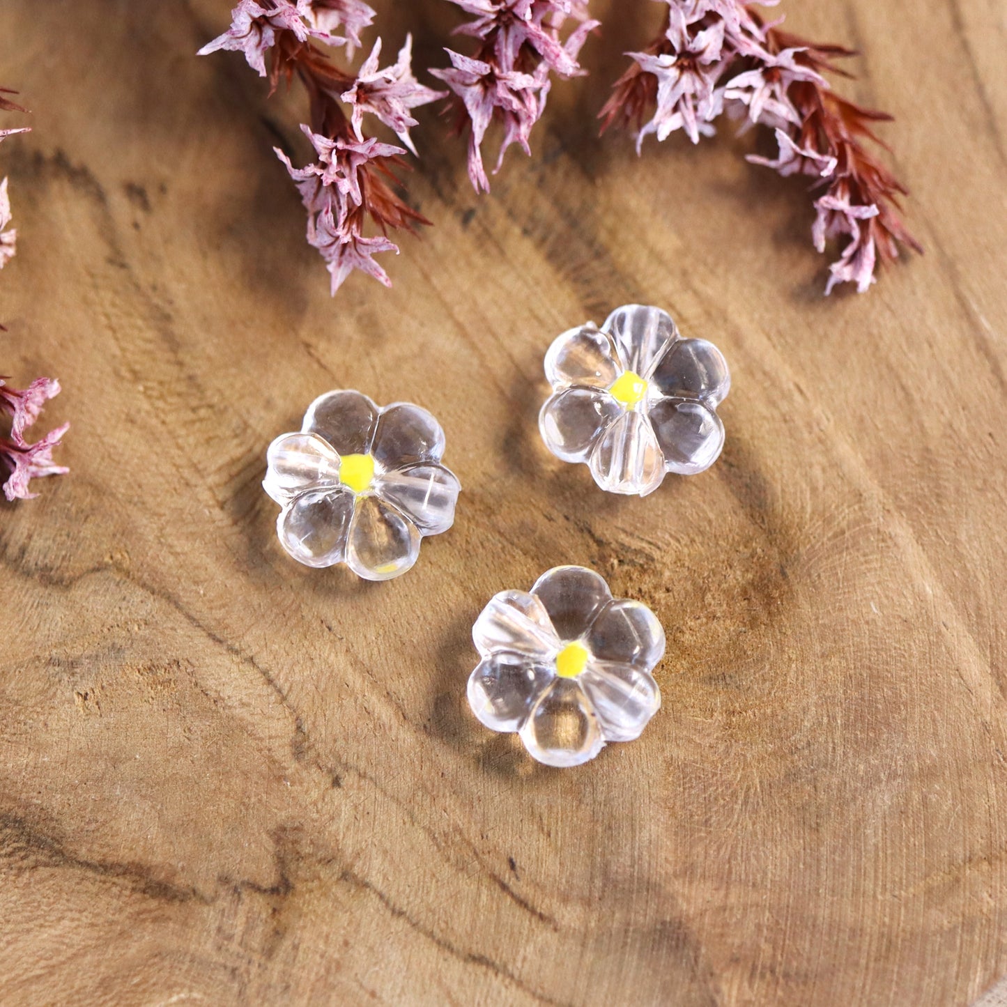 Acrylic flower transparent