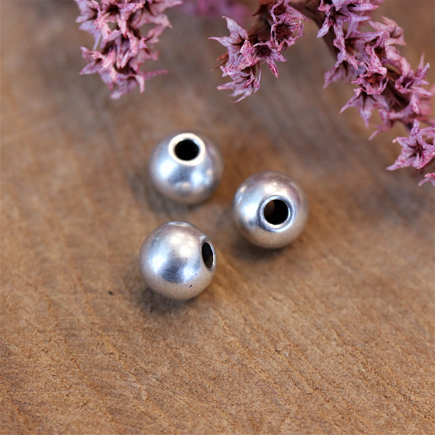 Perle DQ Silber rund 8 mm