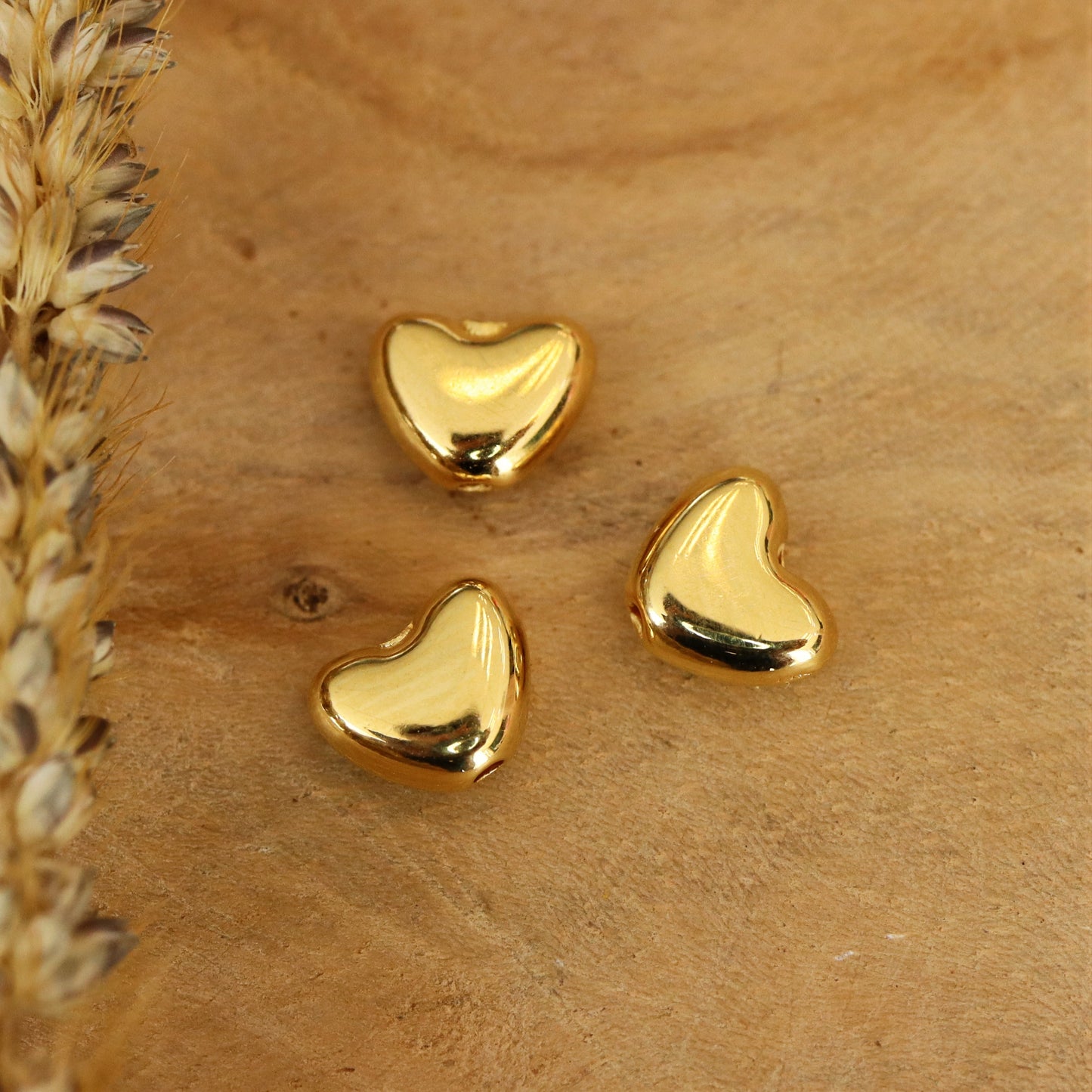 Perle DQ GOLD rundes Herz