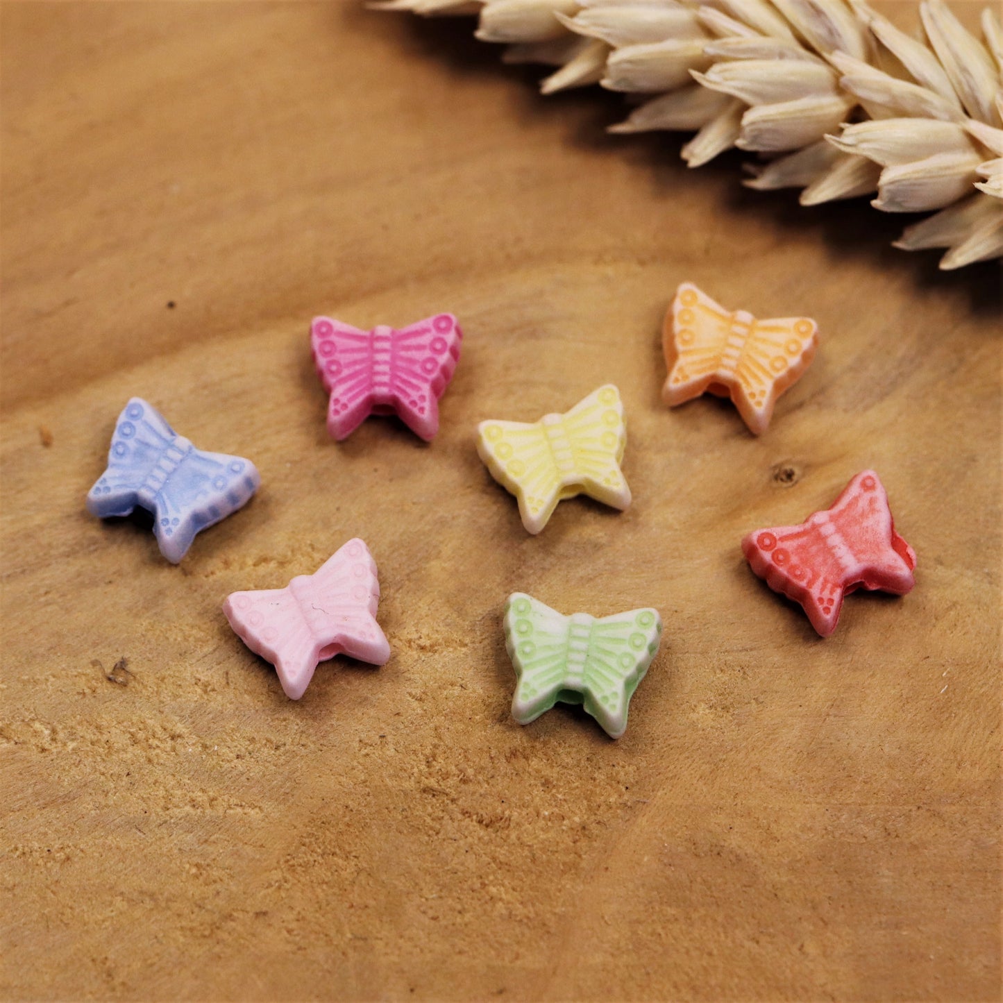 Acryl vlindertjes - 10 stuks