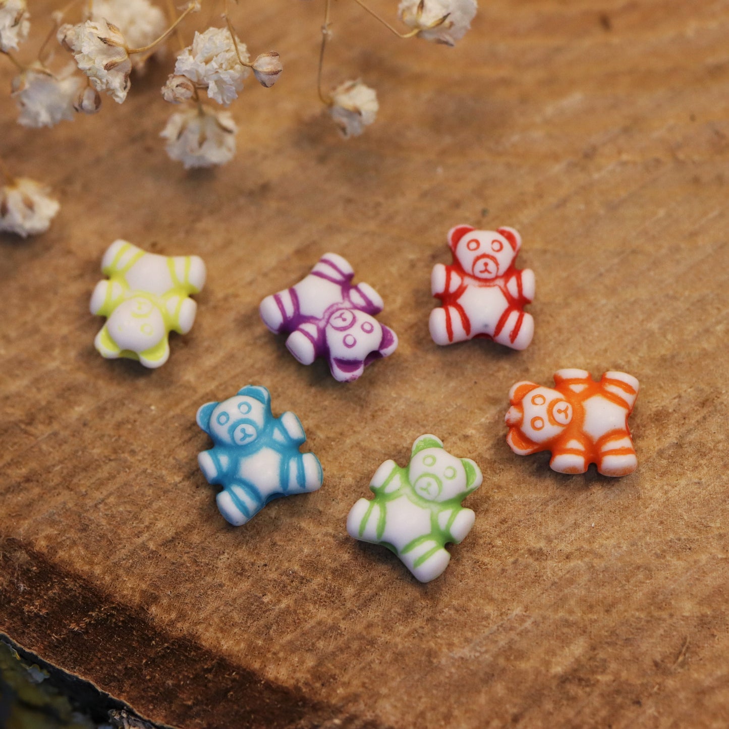 Acryl beertje - 10 stuks