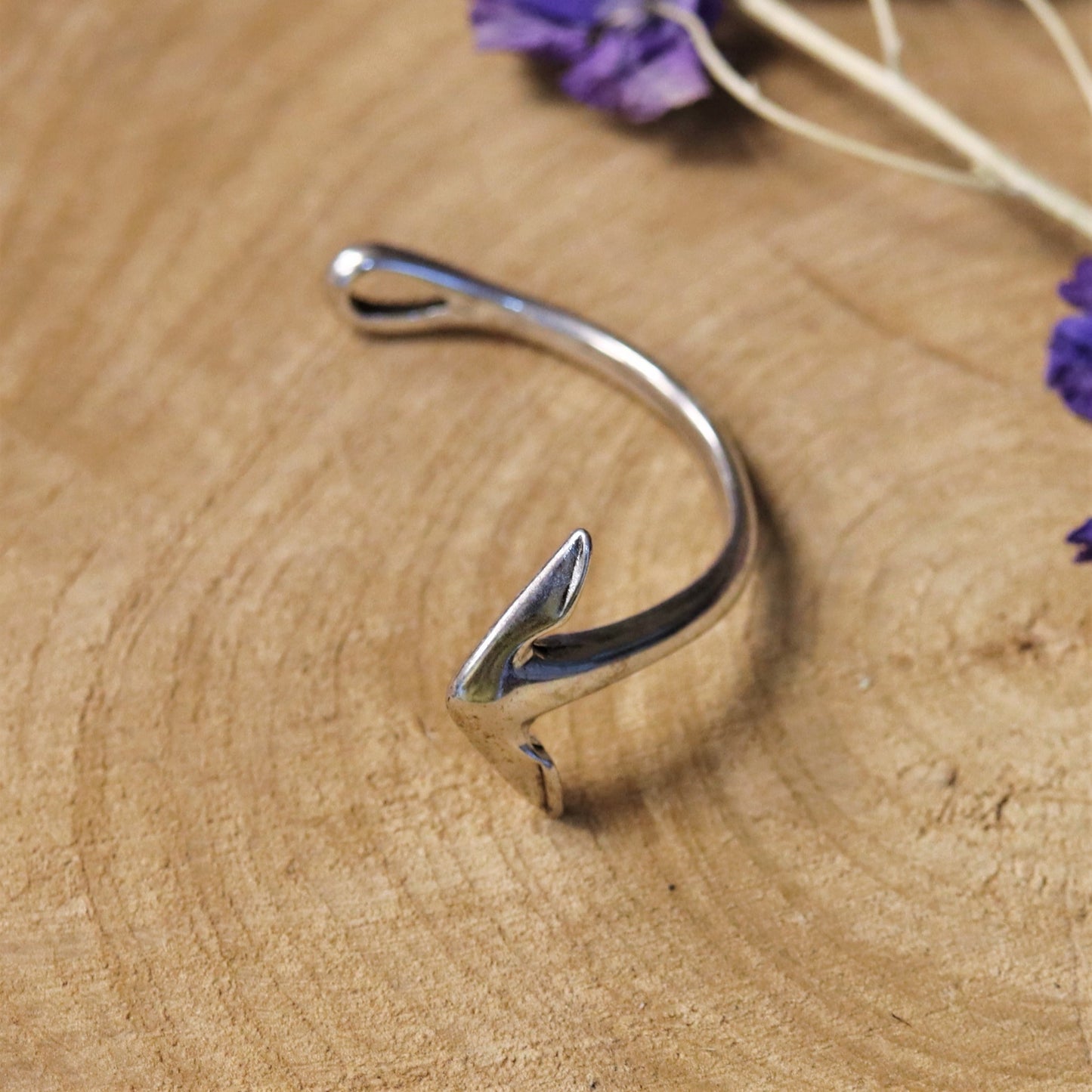 Halve armband anker DQ zilver