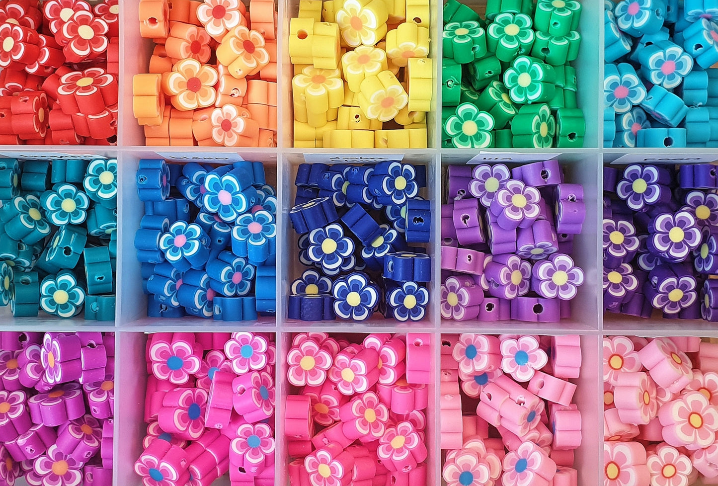 Polymer flower purple