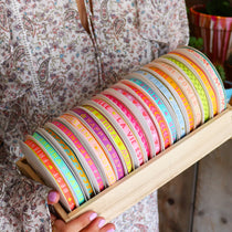 Lint: vrolijk met verschillende patronen voor armbanden, bagcharms of andere DIY projecten - BAYU