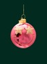 Ornament Vondels - Smiley rosa