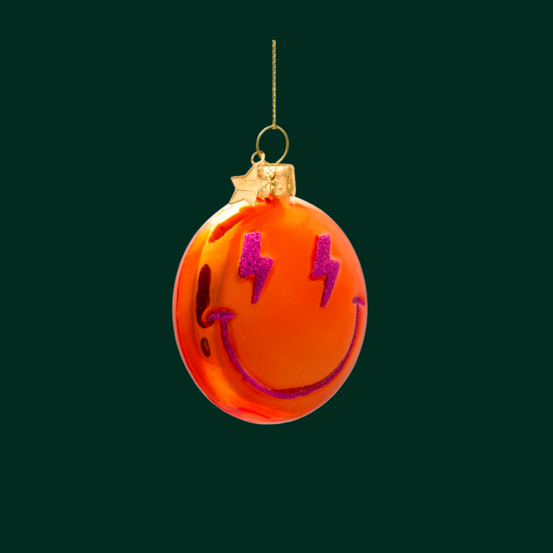 Ornament Vondels - Smiley oranje