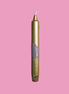 Handbeschilderde kaars - goud/zilver glitter