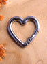 Sleutelhanger hart - zilver