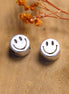 Kraal DQ zilver grote smiley