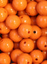 Ronde acryl kraal - oranje