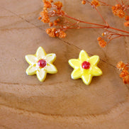 Kraal geel - Bloem porselein