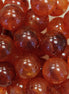 Acryl kraal marble rond - amber
