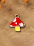 Enamel charm - mushroom