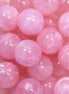 Acryl kraal marble rond - licht roze