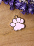 Enamel charm - dog paw