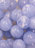 Acryl kraal marble rond - sky blue