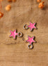 Enamel charm - star pink