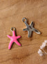 Enamel charm - starfish pink