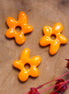 Lampwork bloem - oranje