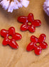 Lampwork bloem - rood