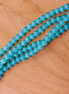 Cat eye glaskralen per streng - turquoise