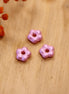 Bead pink - Czech flower