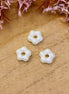 Bead green - Czech flower mint green