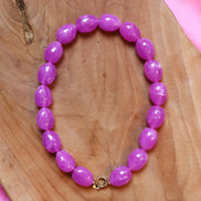 Kralenketting - chunky fuchsia