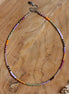 Kralenketting - herfstkleuren zilver