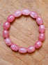 Armband glaskralen lichtroze