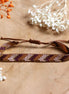 Woven bracelet - purple/brown