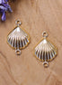Tussenzetsel stainless steel GOUD schelp