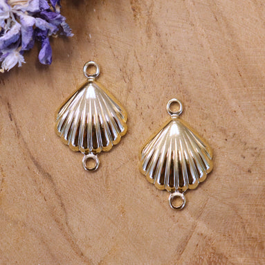 Tussenzetsel stainless steel GOUD schelp
